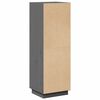 vidaXL Highboard grå 37x34x110 cm heltre furu