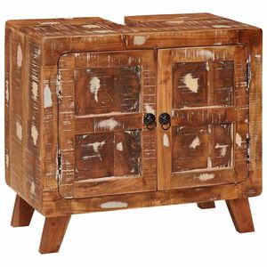 vidaXL Baderomsskap Flerfarget Solid resirkulert tre og konstruert tre