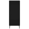 vidaXL Highboard svart 34,5x34x180 cm konstruert tre