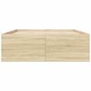 vidaXL Sengeramme sonoma eik 120x190 cm konstruert tre