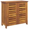 vidaXL Hageskap med hylle Naturlig 75 x 35 x 70cm Solid akasietre