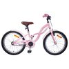 vidaXL Barnesykkel 18 Tommer for 5-7 &aring;r gammel Lys rosa