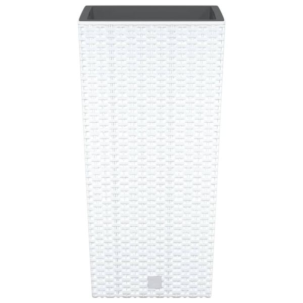 vidaXL Plantekasse med avtakbar potte hvit 11 / 26,5 L PP rotting