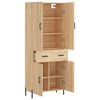vidaXL Highboard sonoma eik 69,5x34x180 cm konstruert tre