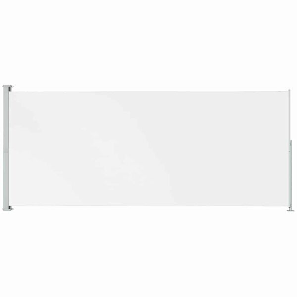vidaXL Uttrekkbar sidemarkise 200x500 cm kremhvit