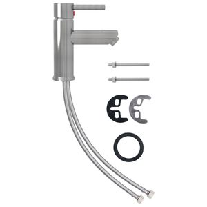 vidaXL Badekran s&oslash;lv 130x176 mm