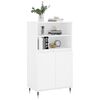 vidaXL Highboard hvit 60x36x110 cm konstruert tre