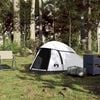 vidaXL Kuppeltelt for camping 1 person hvit blendingsstoff vanntett