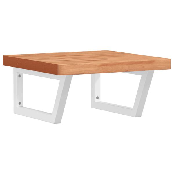 vidaXL Servanthylle veggmontert st&aring;l og heltre b&oslash;ketre