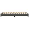 vidaXL Boxspring-sengeramme m&oslash;rkegr&aring; 135x190 cm Double fl&oslash;yel