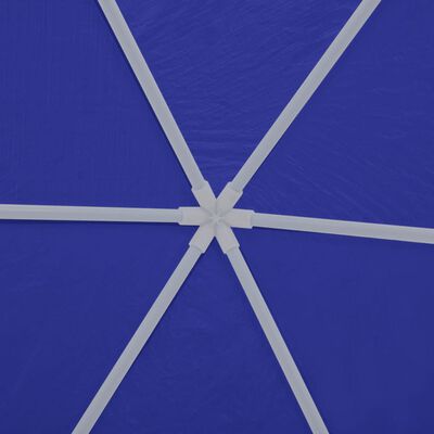 vidaXL Festtelt med 6 sidevegger 2x2 m blå