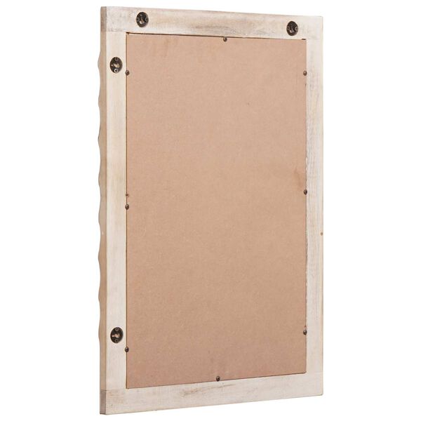 vidaXL Baderomsspeil med speil Hvit Vask Finish 50 x 70 x 2,5 cm