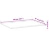 vidaXL Bordplate ubehandlet 100x70x2 cm heltre akasie