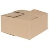 vidaXL Sammenleggbar boks 50 stk. Naturlig 30 x 30 x 15 cm Papp