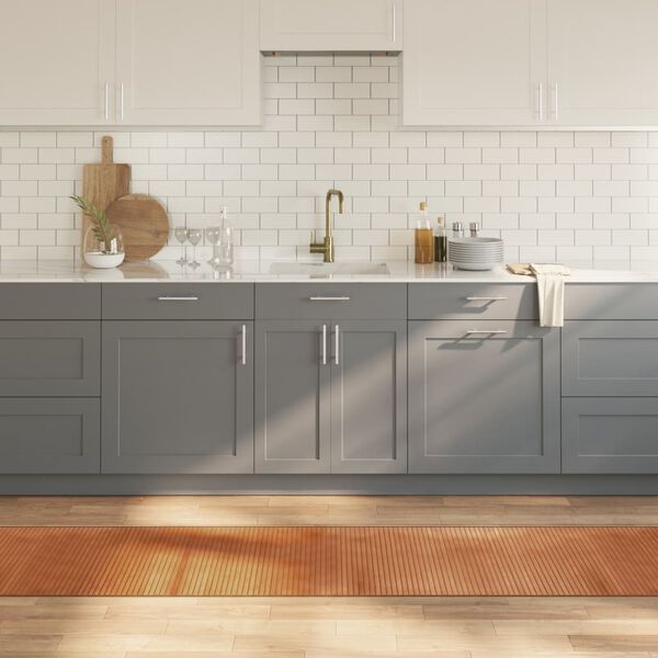 vidaXL Teppe rektangulær naturell 60x400 cm bambus