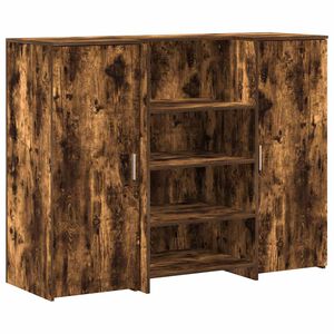 vidaXL Resepsjonspult r&oslash;kt eik 135x50x103,5 cm konstruert tre