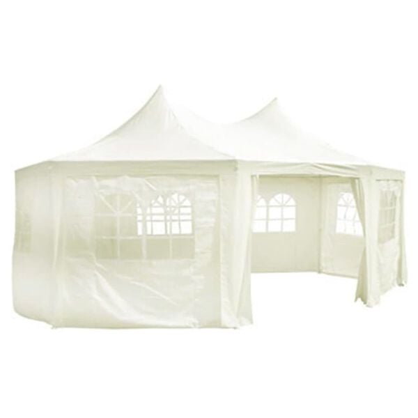 vidaXL | Hage teltdeksel | Krem 6 x 4.5 x 3 m stoff