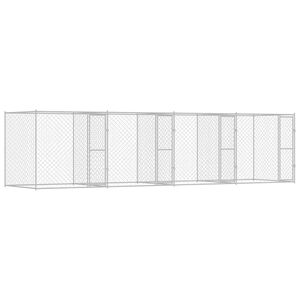 vidaXL Hundebur s&oslash;lv 800 x 200 x 200 cm Galvanisert St&aring;l