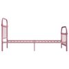 vidaXL Sengeramme rosa metall 90x200 cm