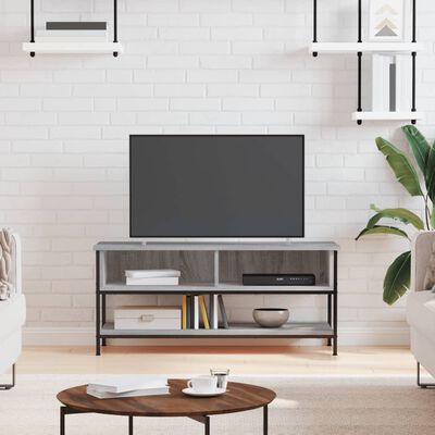 vidaXL TV-benk grå sonoma 100x35x45 cm konstruert tre