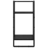 vidaXL Vegghyllesett 4 pcs Svart Eik 65 x 25 x 30 cm Konstruert tre