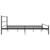 vidaXL Sengeramme svart metall 180x200 cm
