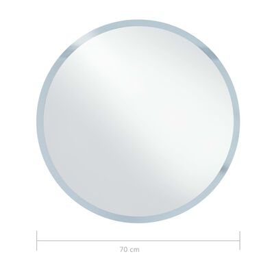 vidaXL LED-speil til bad 70 cm