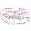 vidaXL Seng med bokhylle uten madrass 120x190 cm heltre furu