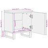 vidaXL Nattbord 2 stk 40x34x46 cm heltre akasie