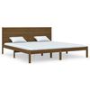 vidaXL Sengeramme honningbrun heltre 180x200 cm Super King