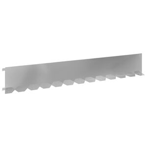 vidaXL Gjerdekant 20 stk. 102 x 15 x 4 cm St&aring;l S&oslash;lv