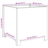 vidaXL Plantekasse 40x40x40 cm rustfritt stål