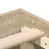 vidaXL Sengeramme uten madrass sonoma eik 120x190 cm konstruert tre