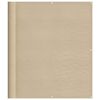 vidaXL Balkongskjerm beige 120x800 cm 100% polyester oxford
