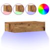 vidaXL Nattbord gammelt tre 60x35 cm konstruert tre