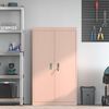 vidaXL Oppbevaringsskap 2 pcs Rosa 80 x 40 x 140 cm St&aring;l