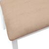 vidaXL Spisestoler 2 pcs Hvit 50 x 52,5 x 91 cm Solid Gummitre