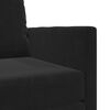 vidaXL Sammenleggbar Sofa seng Svart 74 x 77 x 81 cm Fløyel