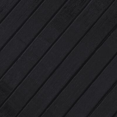 vidaXL Teppe rektangulært svart 100x300 cm bambus