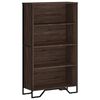 vidaXL Bokhylle brun eik 80x31x137,5 cm konstruert tre