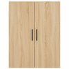 vidaXL Highboard sonoma eik 69,5x34x180 cm konstruert tre