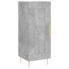 vidaXL Highboard betonggr&aring; 34,5x34x180 cm konstruert tre