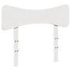 vidaXL Hodegavl hvit 90 cm heltre furu