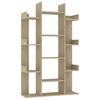 vidaXL Bokhylle sonoma eik 86x25,5x140 cm konstruert tre