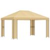 vidaXL Paviljong 4 &times; 3 m Krem Polyester og st&aring;l 190 gsm