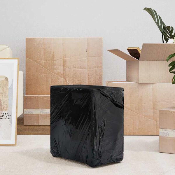 vidaXL Strekkfilm 2 stk svart 20 &mu;m 50 cm x 300 m