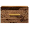 vidaXL Veggmontert nattbord gammelt tre 35x35x20 cm