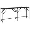 vidaXL Konsollbord Svart Eik 180 x 30 x 75 cm Konstruert tre