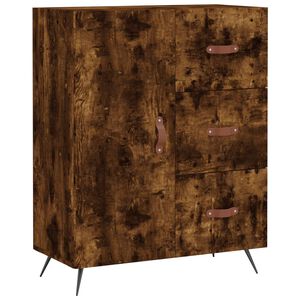 vidaXL Skjenk r&oslash;kt eik 69,5x34x90 cm konstruert tre