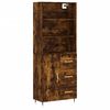 vidaXL Highboard r&oslash;kt eik 69,5x34x180 cm konstruert tre